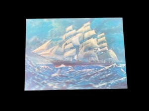 NAUTICAL CUTTY SARK SHIP ZURICH 3D POSTCARD FULL COLOR SAILBOAT COLLECTIBLE   - Bild 1 von 5