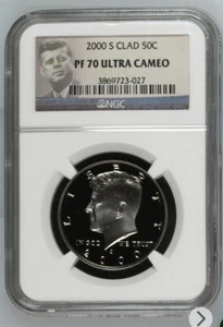 2000-S CLAD KENNEDY 50C HALF DOLLAR NGC PF70 ULTRA CAMEO  - Picture 1 of 2
