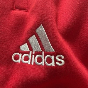 Adidas XL youth fleece pant red NWT - Picture 1 of 5