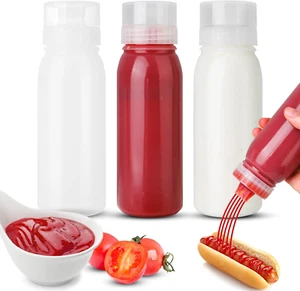 Porous Condiment Squeeze Bottles, Salad Dressing Container, Squeeze Bottles for - Picture 1 of 7