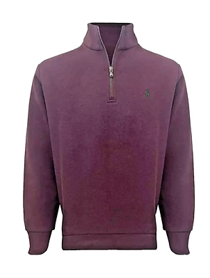 Polo Ralph Lauren Cremallera Jersey Pullover Simulado Suéter Sudadera Pullover Nuevo S Foto 1 de 4