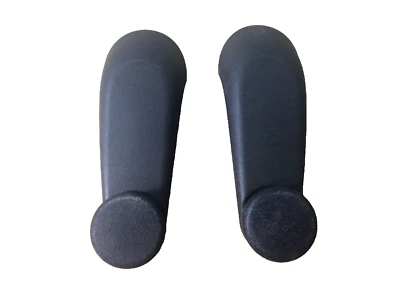 Par de manijas de manivela de ventana manual Saturn SL1 SL2 1996-2002 derecha derecha negra OEM Foto 1 de 4
