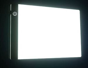 Portable A4 Tracing LED Board Light Box, Ultra-Thin 1 Pad + 4 Clips 