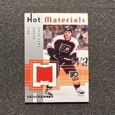 2005-06 Fleer Hot Prospects BEN EAGER #HM-BE Hot Materials JERSEY - HOCKEY CARD