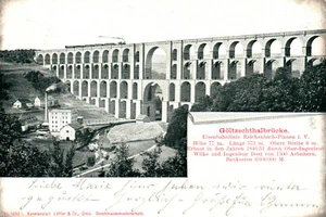 AK* Göltzschtalbrücke - Eisenbahnlinie Reichenbach-Plauen (AB)20870 - Bild 1 von 2
