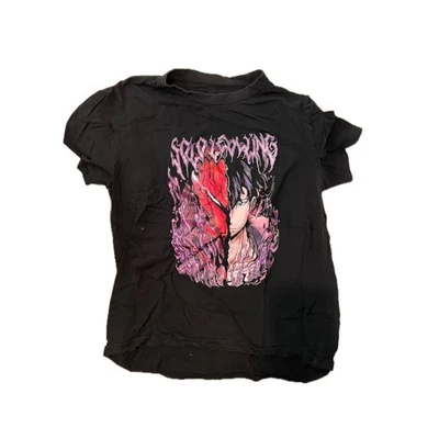 Camiseta negra Solo Leveling para hombre L Foto 1 de 2