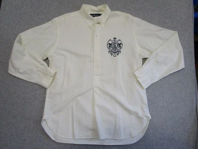 Polo Ralph Lauren Para Hombre Grande Blanco Cresta Internacional PRL NYC Pullover Foto 1 de 4