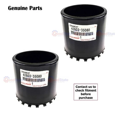 Genuine LandCruiser HZJ73 HZJ70 HJ61 HJ60 Front Wheel Rim Center Hub Cap Set x2 - Image 1 of 4