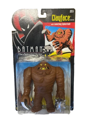 Figura Clayface 1993 Batman The Animated Series con bola de clavos de lanzamiento Kenner Foto 1 de 2