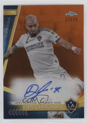 2024 Topps Chrome MLS Orange Refractor /25 Diego Fagundez Fagúndez #CA-DF Auto - Image 1 of 2
