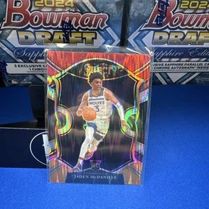 2020-21 Panini Select - Concourse Jaden McDaniels #88 Red White Orange Flash... - Picture 1 of 2