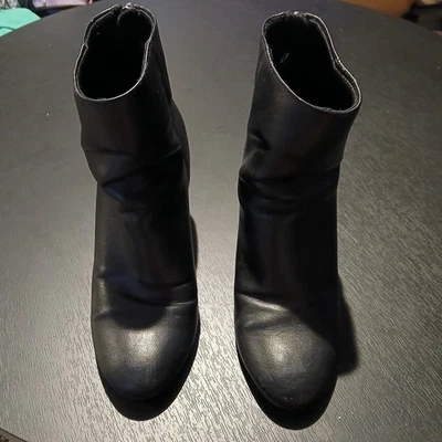 Christian Siriano For Payless Talla 8.5 Botas Negras Botines Foto 1 de 4