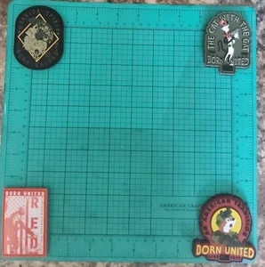 3 Zoll PVC Patches Haken & Schlaufe Menge 4 - Bild 1 von 6