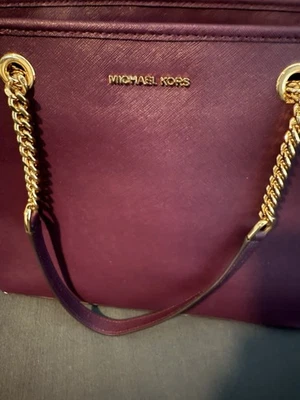Bolso de Trabajo Michael Kors Ciruela Auténtico Excelente Estado para Laptop Foto 1 de 4