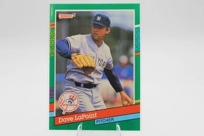 1991 Donruss - Dave LaPoint #481 One White Stripe on Top Right Border - Image 1 of 2