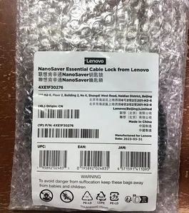 NanoSaver Essential Cable Lock from Lenovo - Afbeelding 1 van 2