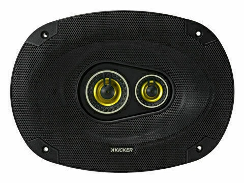 KICKER 46CSC6934 150W 6x9 inch 3-Way Speaker - Black/Yellow