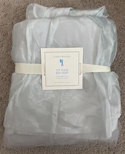 $129 NWT Pottery Barn Kids Icy Tulle Bed Skirt Sparkle Frozen 16” Drop - Picture 1 of 3