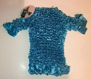 Hand-made Solid Color Short Sleeve Blouse One Size Fits Most - Picture 1 of 2