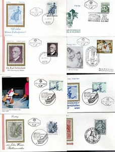 AUSTRIA 1967 COLLECTION OF 23 COVERS FDC - Picture 1 of 3