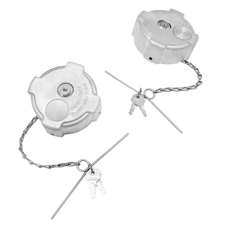 2x Locking Diesel Fuel Cap for 96-18 Freightliner Cascadia Columbia 03-37017-002 - Изображение 1 из 4