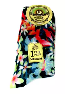 Calcetines Margartitaville con estampado gráfico doble flores - Imagen 1 de 2