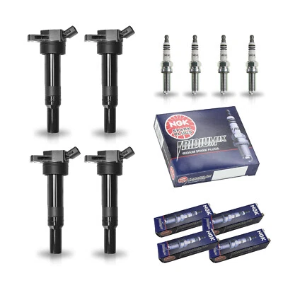 4 катушки зажигания и 4 свечи зажигания NGK Iridium для 2012–2019 Kia Soul l4 2,0 л - Изображение 1 из 4