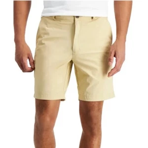 Alfani Mens Flat Front Casual Tech Khaki Shorts Size 34 - Picture 1 of 1