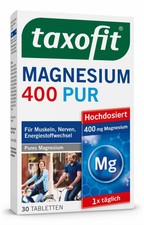 taxofit® Magnesium 400 PUR Muskeln Nerven Energiestoffwechsel