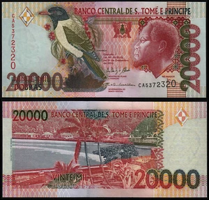 SAINT THOMAS & PRINCE 20000 DOBRAS (P67e) 2013 UNC - Picture 1 of 1