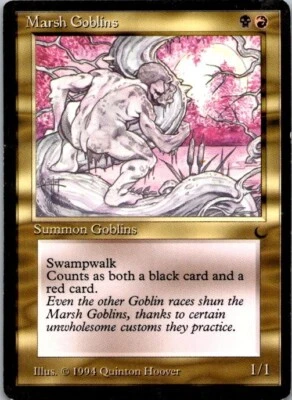 Marsh Goblins - The Dark Magic the Gathering MTG  - Image 1 of 2