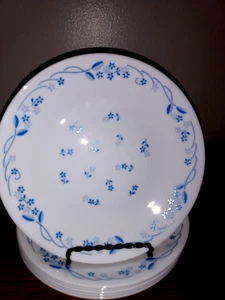 CORELLE PROVINCIAL BLUE FLOWER Bread/Dessert/Snack Plates 6 3/4"  ~Set of 6 - Picture 1 of 3