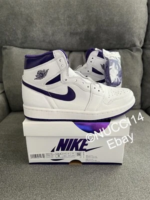 Nike Air Jordan 1 Retro High OG Court Purple White Size 8 Womens CD0461-151 - Image 1 of 4