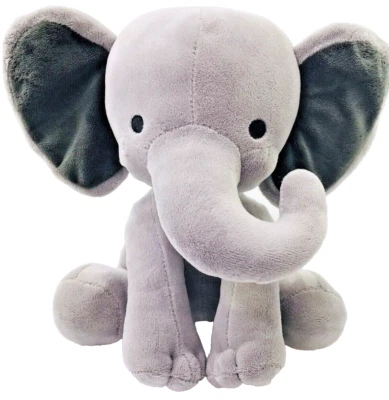 Bedtime Originals Lambs & Ivy Humphrey Gray Elephant 9" Plush Soft Eyes 2016 - Image 1 of 4