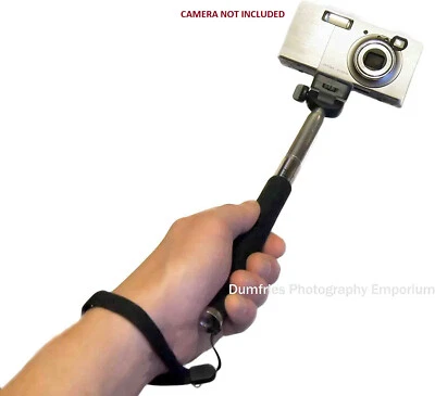 Extendable Camera Holder Hand Held Monopod, Black - Image 1 of 4