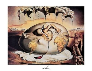 Geopoliticus Child Watching the Birth of the New Man by Dali Art Print 24x20.75 - Picture 1 of 1