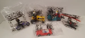 Lot of 5 NIP Jack in The Box Meal Toys Motorcycle Helicopter Bulldozer Golf Cart - Picture 1 of 12