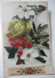 1880's era Large Colorful Victorian Greeting  Card - Picture 1 of 1