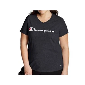Champion Women's Plus Size Classic Graphic Jersey V-Neck T-Shirt Size NWT - Picture 1 of 1