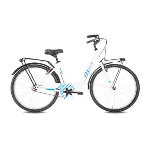 Alley 26.1 Bike City Women's 26 1v Steel Monotube White/Blue Size S B4026 - Picture 1 of 1