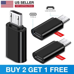 USB Type C Female to Micro USB Male Converter Adapter Micro Converter Adapter - Picture 1 of 8