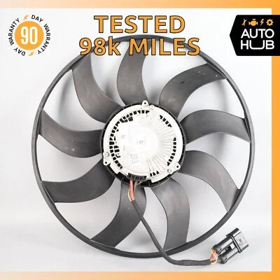 11-18 Porsche Cayenne 958 4.8L Motor Ventilador Radiador Motor con Hoja OEM 98k Foto 1 de 4