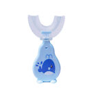 Infant Toothbrush Soft Prevent Bleeding Gum Baby U-shaped Toothbrush Food G Blue