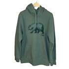 North Face Herren Hoodie XL grün Grizzlybär Kapuzenpullover Sweatshirt