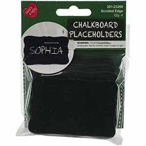Lara's Crafts Kreidetafel gerollter Rand Platzhalter 3 x 2 - 1 Paket mit 4 - Bild 1 von 2