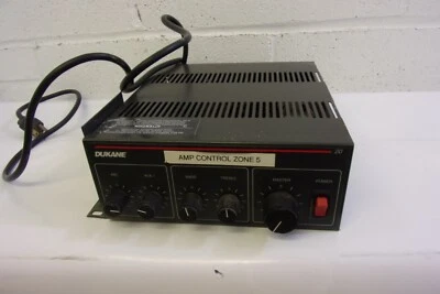 Dukane 20 Watt Loudspeaker Paging Amplifier Mic. Aux. Telco Music input - Image 1 of 4