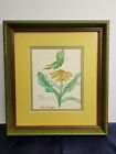Butterfly Water Color Painting by Doris Reagan.. Heavy Wood Vintage Frame
