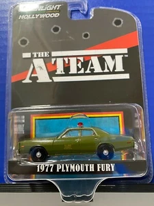 1/64 Greenlight Hollywood The A-Team 1977 Plymouth Fury U.S. Army Green - Bild 1 von 2