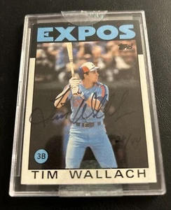 TIM WALLACH 2004 Topps Originals SIGNATURE Edition Buy Back Auto #d 28/44 EXPOS - Picture 1 of 2