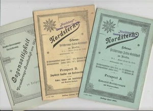 Prospecto publicitario Nordstern seguro para Berlín 1905 reciprocidad Leipzig - Imagen 1 de 7